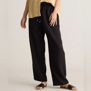 Quince 100% Organic Cotton Gauze Straight Leg Pants